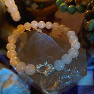RoseQuartzBuddhaHandBracelet
